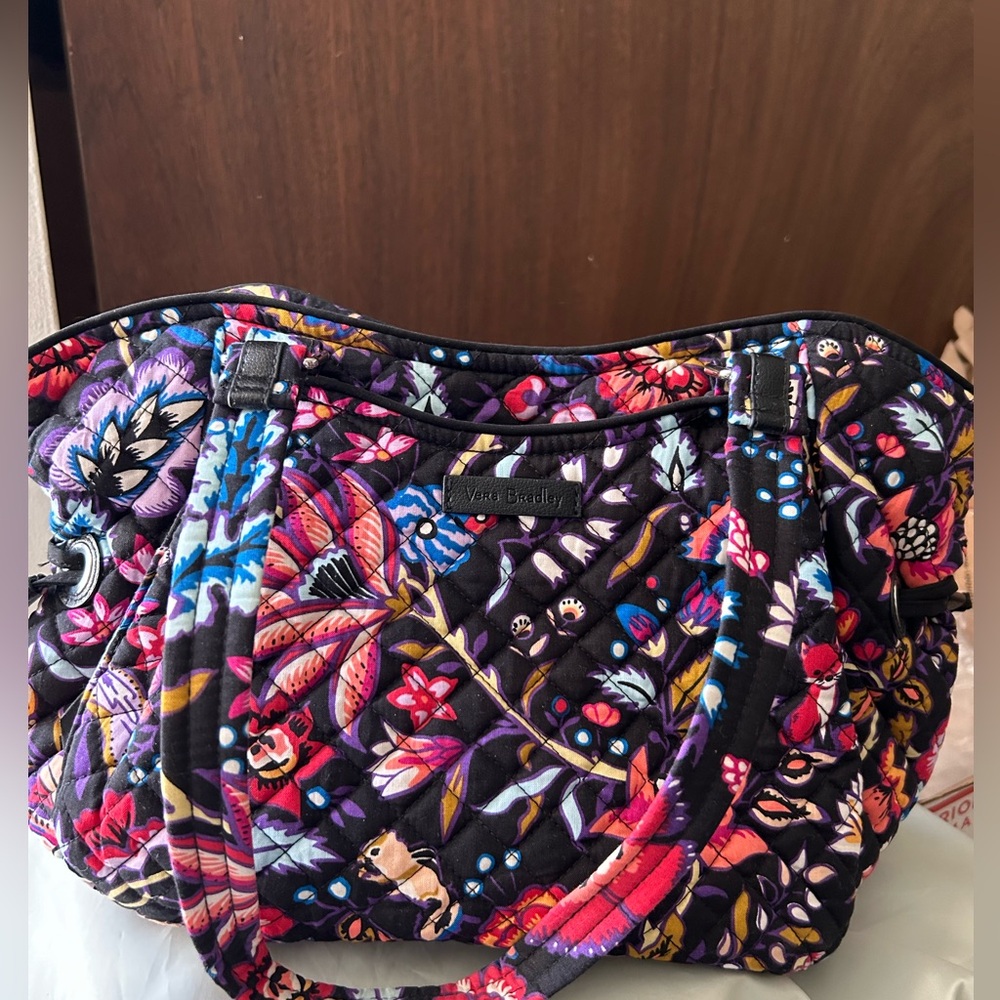 Vera Bradley Glenna satchel in FoxWood Meadow